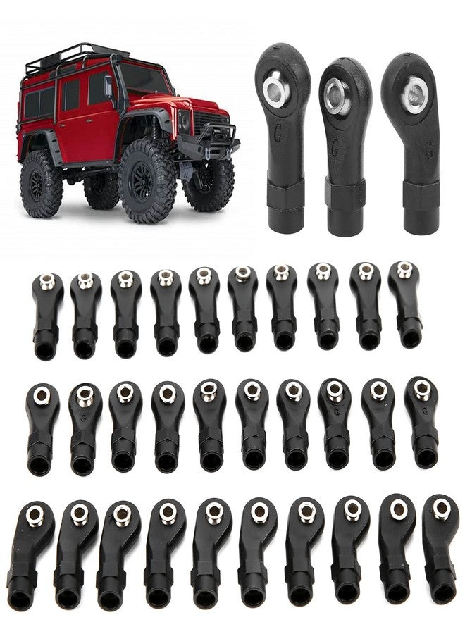 Kodrily M4 RC Link Rod Ends, 30Pcs RC Tie Rod End, Plastic Linkage Rod End Balls Joint Head Set Replacement for 1/10 RC Car, Ball Hole 3mm, Diameter 7mm, Length 25mm 26mm 27mm - Image 4